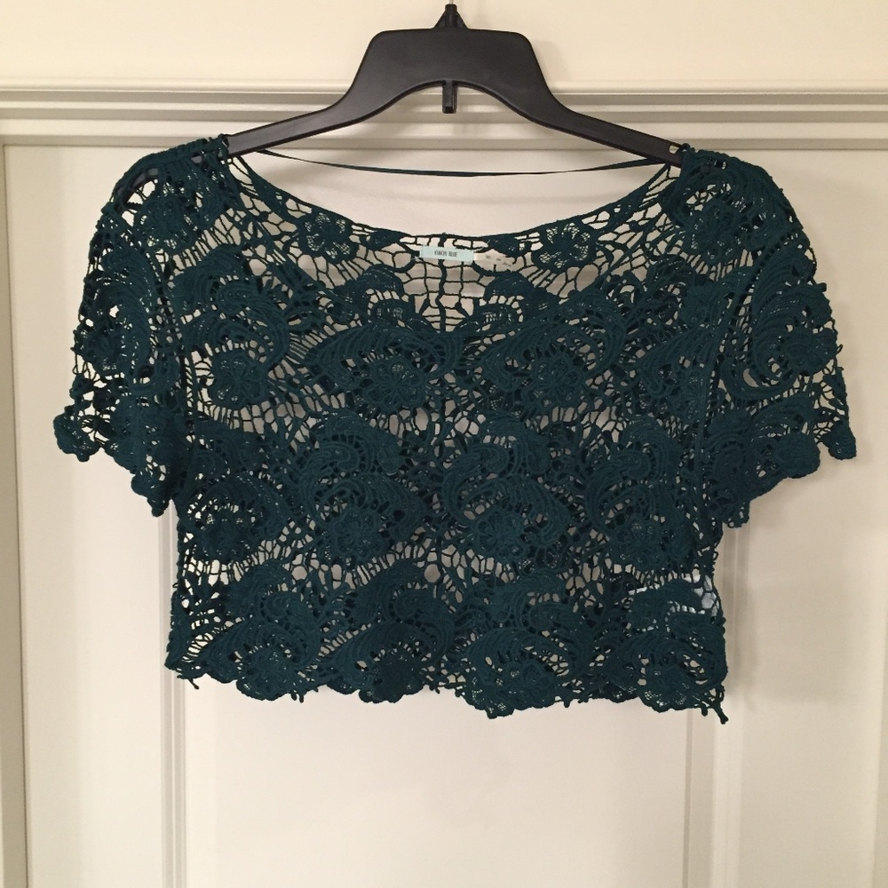 Kimchi Blue | Lace Topper in Evergreen